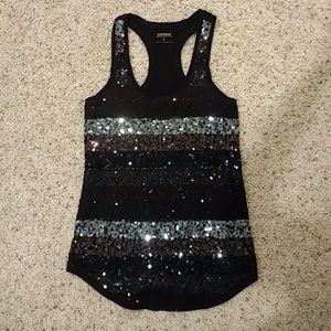 Express Dreamweight Cotton sequin tank